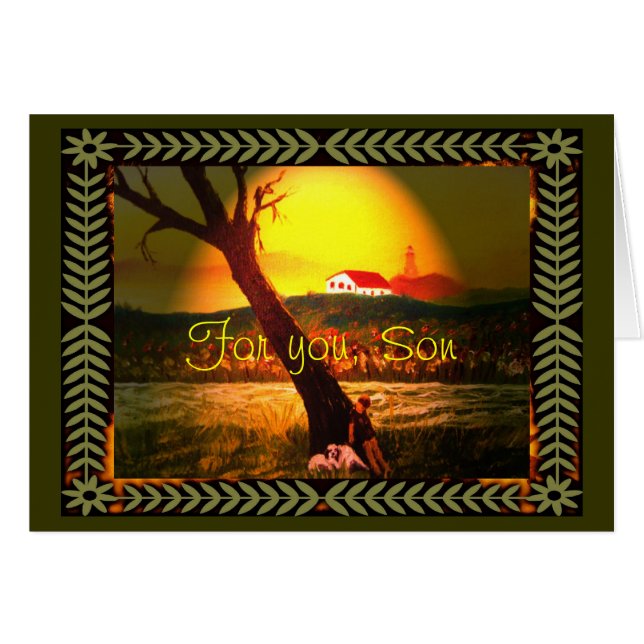 Sohn-Karte (Vorderseite (Horizontal))