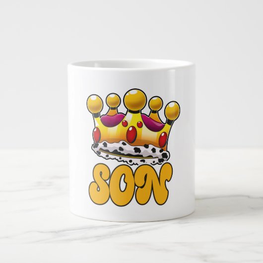 Sohn Königs krone Jumbo-Tasse (Vorderseite)