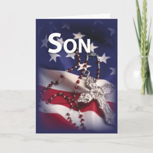 Sohn, Patriotisches Kreuzflagge, Religiös Karte