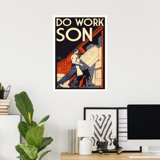 Sohn Poster (Heimbüro)