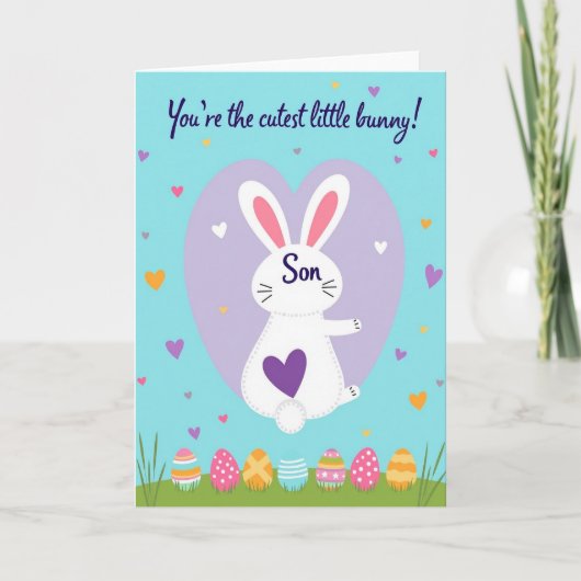 Sohn Purple Heart Muster Karte (Vorderseite)