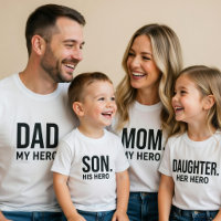 Sohn sein Held T-Shirt passend zum Vater und Sohn