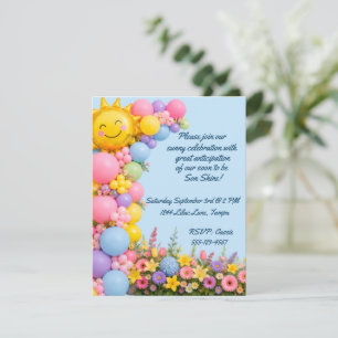 Sohn Sonnenschein Baby Boy Shower Digital-Download Einladung
