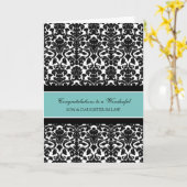 Sohn-u. Schwiegertochter-Hochzeits-Glückwünsche Karte (Gelbe Blume)