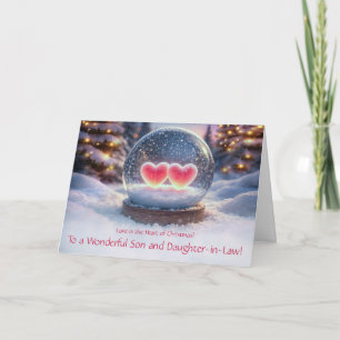 Sohn und Schwiegertochter Schönes Weihnachten Karte