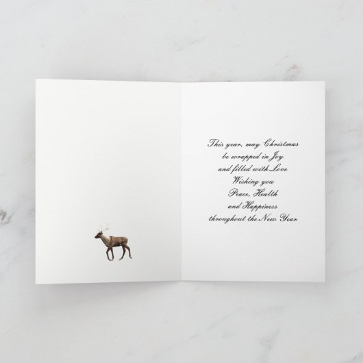 Sohn und seine Ehefrau, Weihnachten mit Ren (Innenseite)