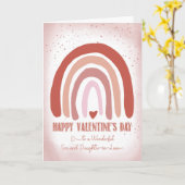 Sohn und Tochter im Gesetz Valentine Hand bemalt Karte (Gelbe Blume)