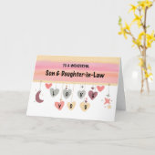 Sohn und Tochter im Jura Valentine Liebe Hearts Mo Karte (Gelbe Blume)