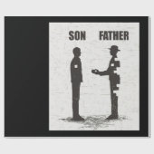 Sohn und Vater Geschenkpapier (Flach)