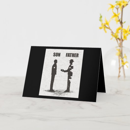 Sohn und Vater Karte (Gelbe Blume)