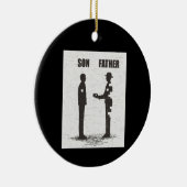 Sohn und Vater Keramik Ornament (Rechts)