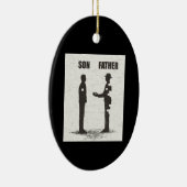Sohn und Vater Keramik Ornament (Rechts)