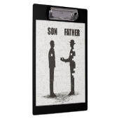 Sohn und Vater Klemmbrett (Rechts)