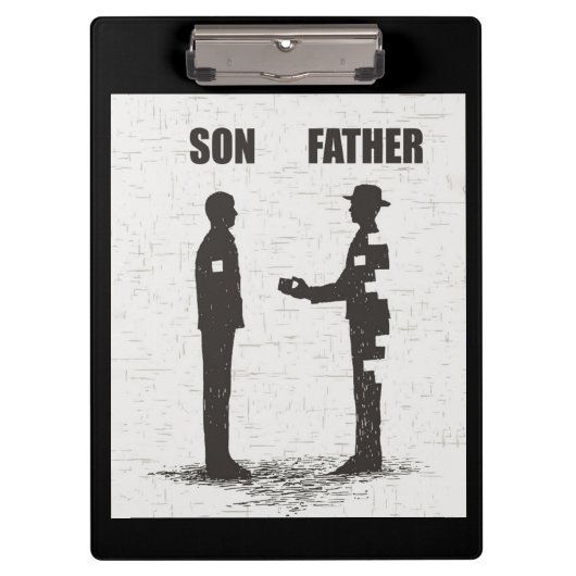 Sohn und Vater Klemmbrett (Vorderseite)