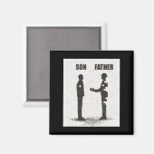 Sohn und Vater Magnet (Vorderseite/Rückseite)