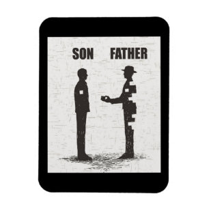 Sohn und Vater Magnet