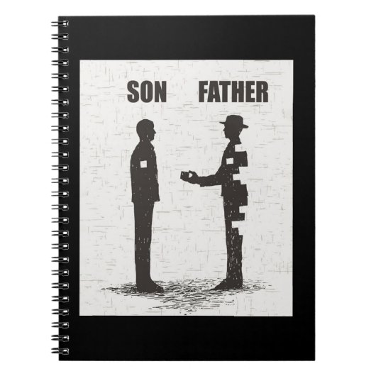 Sohn und Vater Notizblock (Vorderseite)