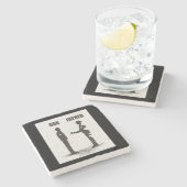 Sohn und Vater Steinuntersetzer (Seitenansicht)