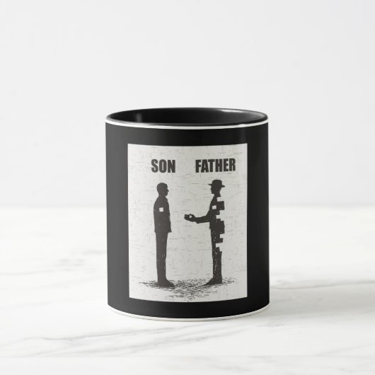 Sohn und Vater Tasse (Zentrum)