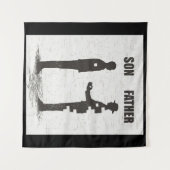 Sohn und Vater Wandteppich (Vorderseite (Horizontal))