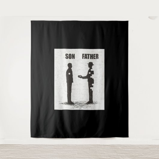 Sohn und Vater Wandteppich (Vorderseite)