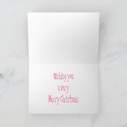 Sohn-Weihnachtsgruß Feiertagskarte (Innenseite)