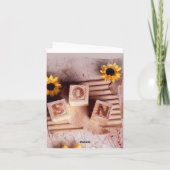 Sohn zu meinem an der Vatertag Karte (Rückseite)