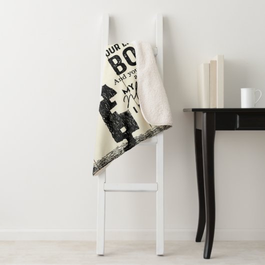 Sohn zu meinem Mama-Brief, ein besonderes Geschenk Sherpadecke (Beispiel)