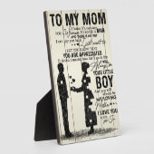 Sohn zu meiner Mama | WOHNGESTALTUNG | Geschenk fü Fotoplatte (Seite)