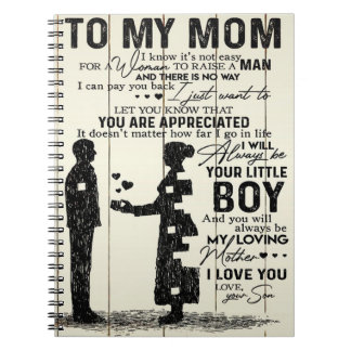 Sohn zu meiner Mama | WOHNGESTALTUNG | Geschenk fü Notizblock