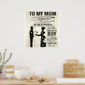 Sohn zu meiner Mama | WOHNGESTALTUNG | Geschenk fü Poster (Küche)