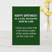 Sohn zum Geburtstag Karte (Gelbe Blume)