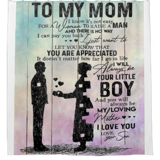 Sohn zur Mama meiner Mama | Familiendekoration Duschvorhang