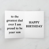 SOHN ZUR VATER-KARTE KARTE (Innenseite)