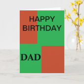 SOHN ZUR VATER-KARTE KARTE (Gelbe Blume)