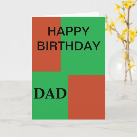 SOHN ZUR VATER-KARTE KARTE (Gelbe Blume)