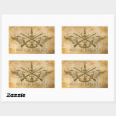 Söhne der Freiheit Rechteckiger Aufkleber (Blatt)