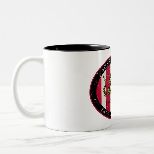 Söhne der Freiheits-Tasse Zweifarbige Tasse (Links)