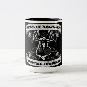 Söhne des Bogenschießens - Jagd der ursprünglic Zweifarbige Tasse