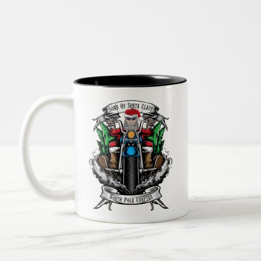 Söhne des Santa Claus Nordpol Kapitel Zweifarbige Tasse (Links)