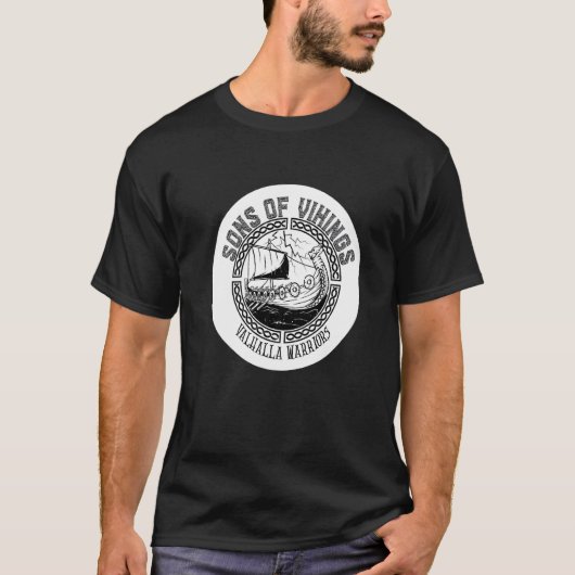 Söhne des Wikings Berserker Wiking Odin Ragnar Val T-Shirt (Vorderseite)