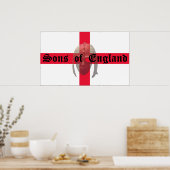 Söhne Englands angelsächsischer Helm Poster (Küche)