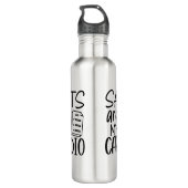 Söhne sind mein Cardio Edelstahlflasche (Rückseite)