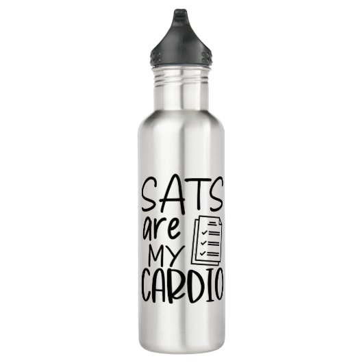 Söhne sind mein Cardio Edelstahlflasche (Rechts)