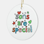 Söhne sind speziell keramik ornament (Links)