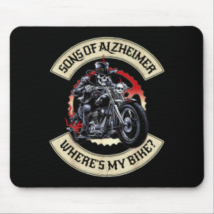 Söhne von Alzheimer Wo ist mein Fahrrad Grumpy Old Mousepad