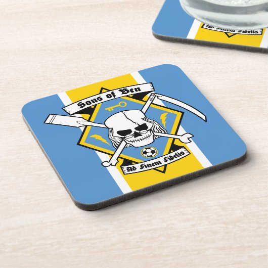 Söhne von Ben - PlastikUntersetzer-Set Untersetzer (Linke Seite)