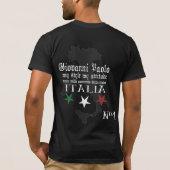 Söhne von Italien - Schwarzes - Giovanni Paolo T-Shirt (Rückseite)