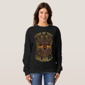 Söhne von Odin Walhalla Wikinger Sweatshirt (Vorne ganz)