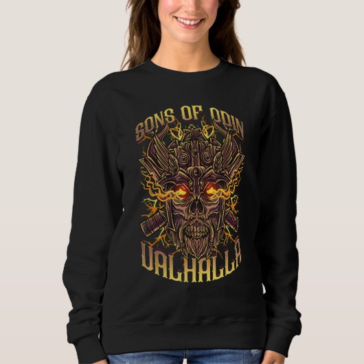 Söhne von Odin Walhalla Wikinger Sweatshirt (Vorderseite)